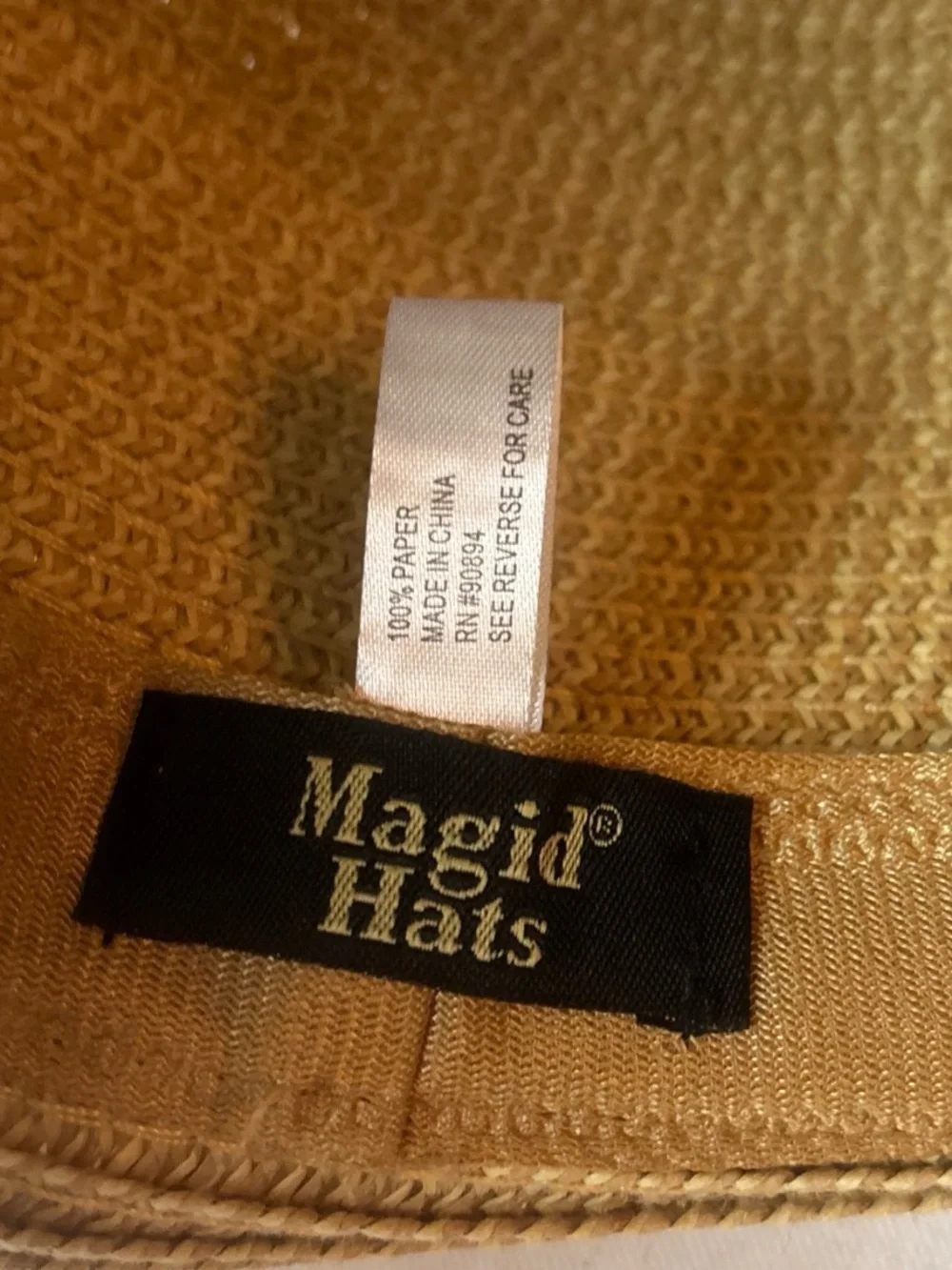 Magid Hats Woven Paper Straw Bucket Sun Hat Women’s Natural